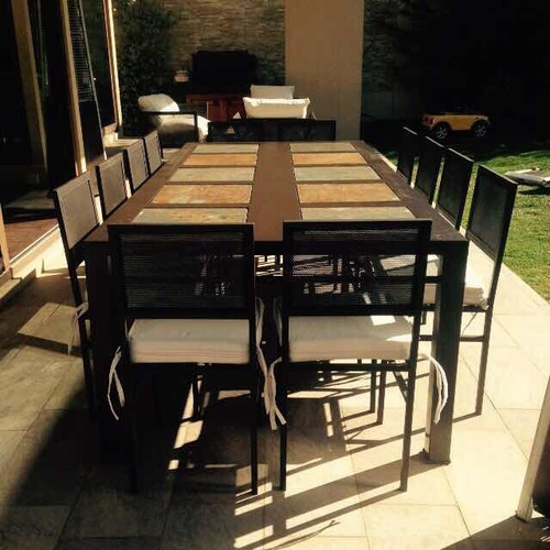 Comedor 12 Personas Fierro Para Terraza