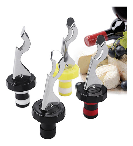 Tapón De Botella De Vino Espumoso, Prácticos Tapones Negro
