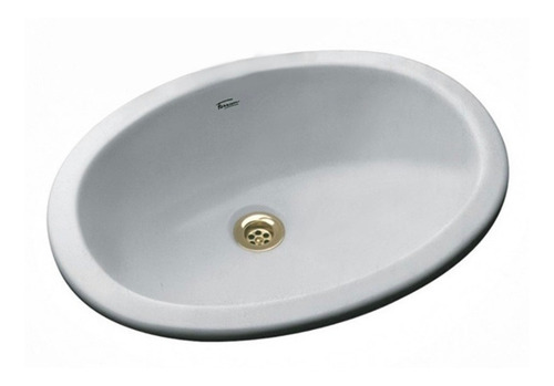 Imagen 1 de 2 de Bacha de baño sobre mesada Ferrum Esquel LESF blanco 380mm x 480mm 205mm de alto