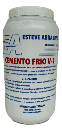 Cemento Frio V-1 Esteve 3.5kg