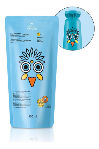 Refil Shampoo Cabelos Lisos E Ondulados Naturé Natura 250ml