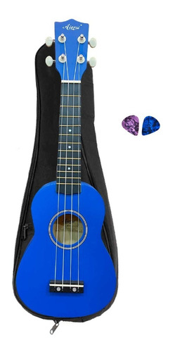 Ukelele Soprano Azul Marino Aiersi Su001c Bl