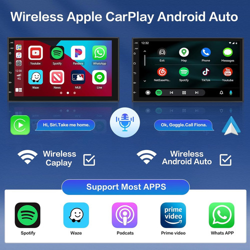 Radio Android Ver. 14. 7 PuLG. 4+32gb Carplay + Cámara + Tv