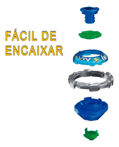 Kit 2x Battle Blade De Metal Multikids Cores Sortidas Cor Azul