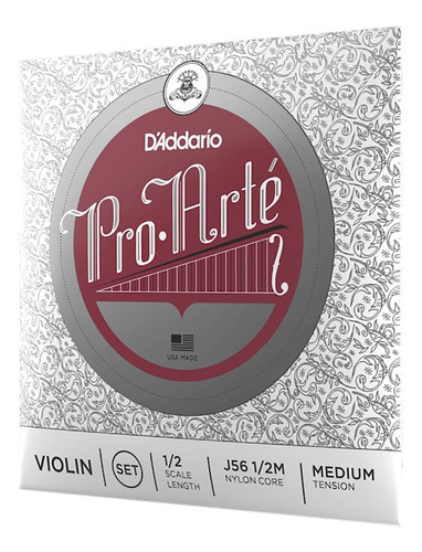 Cordas de violino Daddario 1/2 Pro Arté