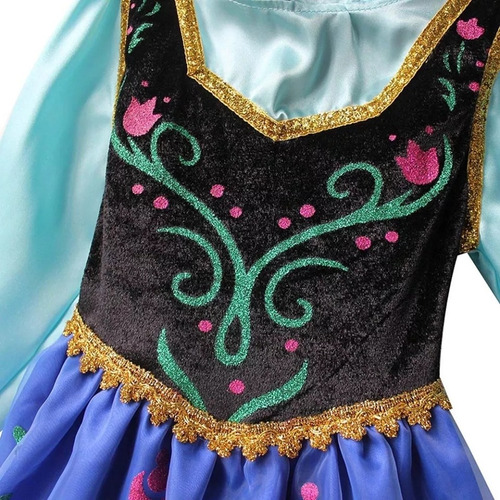 Disfraz Niñas Princesa Muñeca Frozen Disney + Capa C/acces