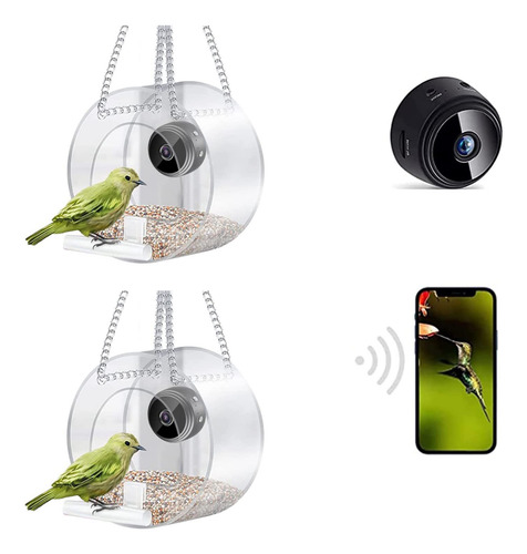 Cámara De Visión Nocturna Inteligente Bird Feeder Para Exter