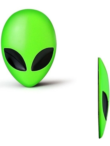 Emblema Adesivo Alien Ovni Verde Marvel Carro Moto Area 51