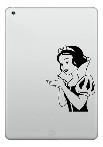 Calcomanía Sticker Vinil Para Portatil Blanca Nieves