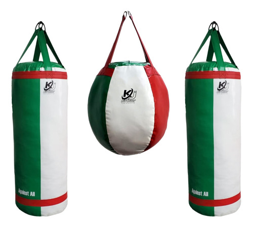 Pqtricgym#2 Saco De Boxeo 120cm Y Bola Redonda Costal De Box