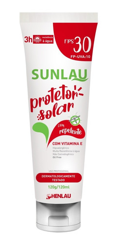  Protetor Solar Fps 30 -  Hipoalergênico Sunlau