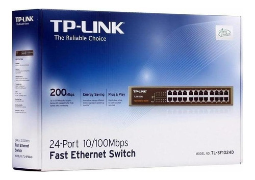 Switch 24 Puertos 10/100 Mbps Tp-link Tl-sf1024d