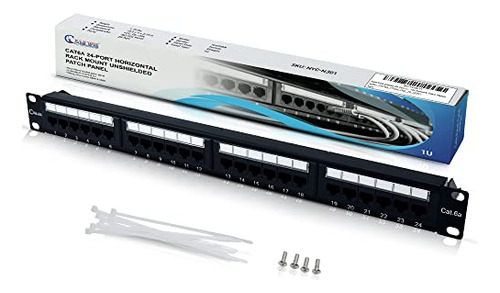 Newyork Cables - Panel De Conexiones Cat6a De 24 Puertos,