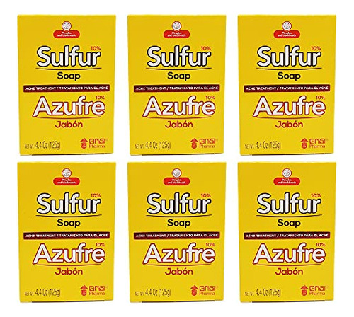 Jabón De Azufre Para El Acné 4.4 Onzas