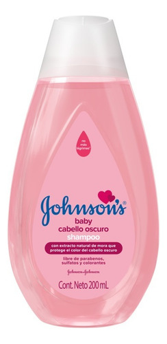 Shampoo JOHNSON’S® Baby Cabello Oscuro 90% de ingredientes naturales 200 ml