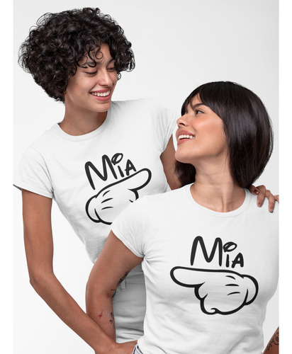 Par De Blusa Playera Mujer Talla Extra Parejas Orgullo Mia