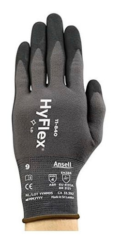 Ansell Hyflex 11-840 Guantes Industriales Ergonómicos Resist