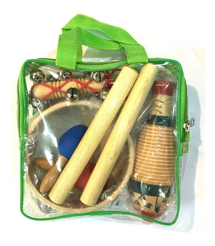 Besser Lt5b Kit Set Percusion Infantil Niños Escuela + Bolso