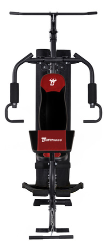 Gimnasio 1 Estación Unifitness Uso Residencial 7080 Multifun Negro Bordó