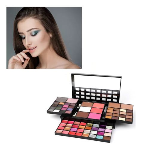 74 Colores Sombras De Ojos Paleta Profesional Maquillaje Kit