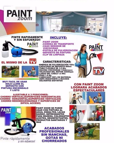 Paint Zoom-pistola De Pintar Con Compresoreléctrico Aluminio