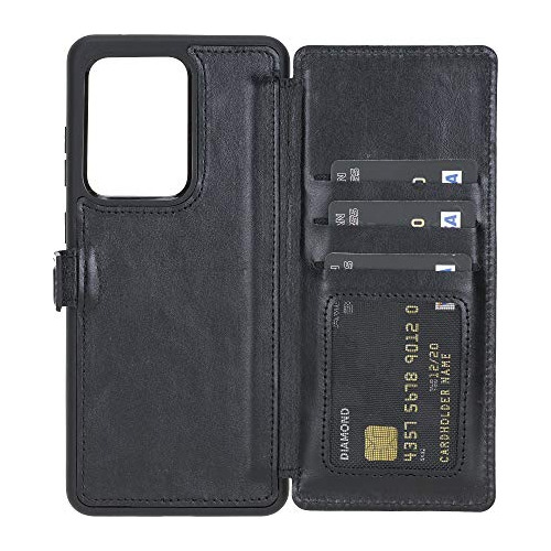 Funda Cartera Para Galaxy S20 Ultra Rustic Negro Leather-02