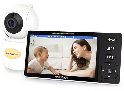 Hellobaby Monitor De Bebé De Video Hd De 720p De 5.5 Pulgada
