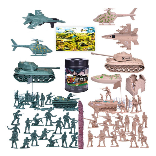 Fun Little Toys 180pcs Figuras Acción Hombres Del Ejército Y