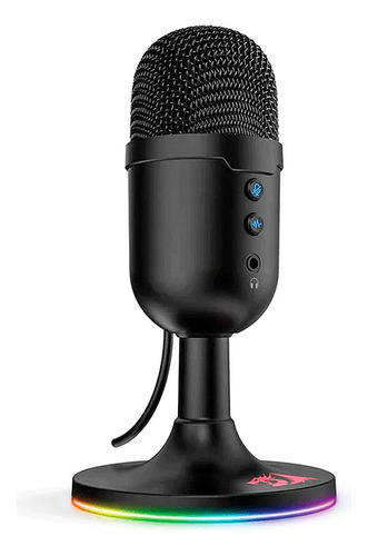 Microfone Gamer Redragon Pulsar Streaming Gm303 Cor Preto
