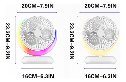 Ventilador De Mesa Giratório Q Big G, Moderno E Prático