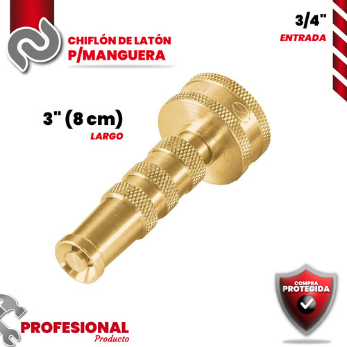 Chiflón 3 De Latón Maquinado Para Mangu