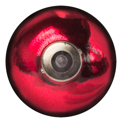 Foco Incandescente Rojo 12v 35w 1 Polos 1pz Tipo Ojo De Vena