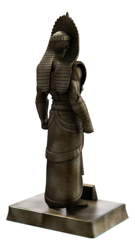 Estátua Enqui Deus Sumério Da Água - Enki - Easarru Cor Cor Ouro Velho