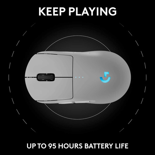 Mouse Gamer Logitech G Pro 2 Wireless Hero 2 32k Rgb White