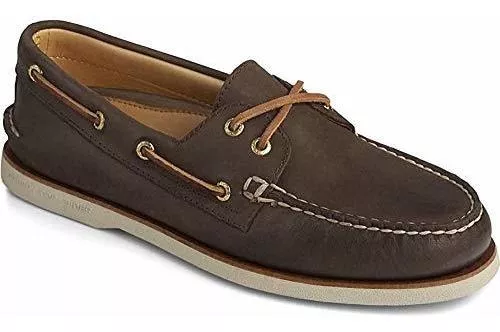 Zapatos informales Sperry Top Sider para hombre cuero CVO con cordones  barco bronceado
