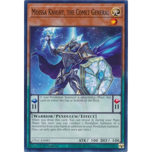 Moissa Knight, The Comet General (cyac-en081) Yu-gi-oh!