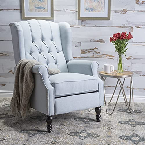 Gdf Studio Sillón Reclinable De Tela Capitoné Elizabeth, Sil