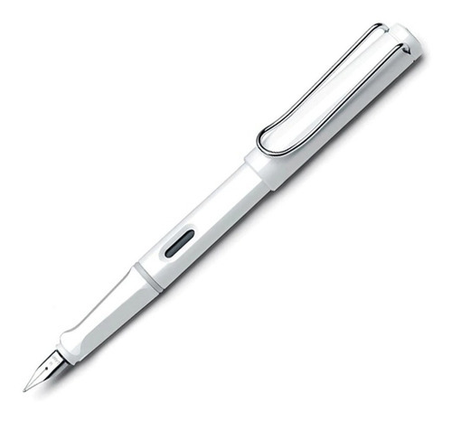 Caneta Lamy Safari Pen branca, cor exterior, tinta branca, cor de carregamento
