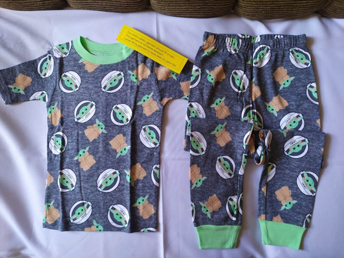 Conjunto Pijama Baby Yoda 4 Piezas Unisex Original Star Wars