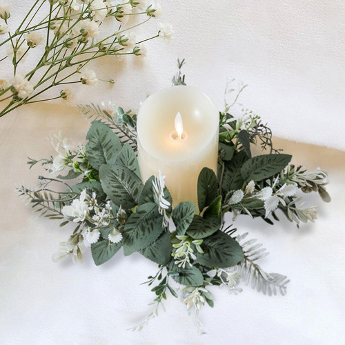 Guirnalda De Velas, Corona De Anillos De Vela Para El Hogar,