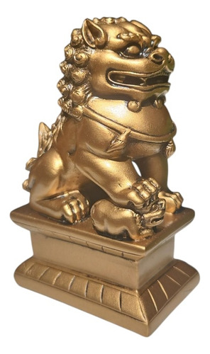 Perros Fu Par Poliresina 11cm Aprox Monte Kurama