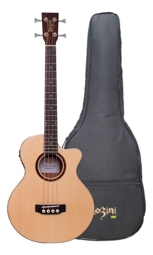 Baixolão Mini Eletroacústico Rozini Rbx820 Premium Fishman