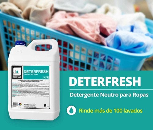 Detergente Para Ropa Deterfresh X 5 Litros Spartan