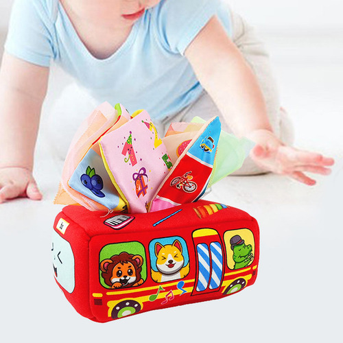 Juego De Caja De Pañuelos Sensorial Para Tirar 11 Pañuelos