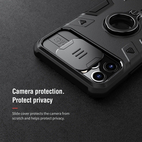 Apple iPhone 11 Pro Pro Max Carcasa Nillkin Camshield Armor Color Preto iPhone 11 Promax