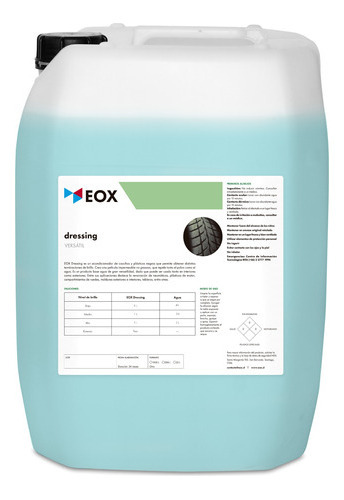 Acondicionador Dressing De Gomas Y Plásticos Eox 22 Litros