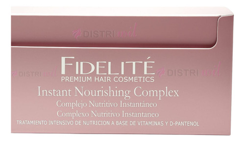 Caja De Ampollas Complejo Nutritivo X12 Unidades Fidelite Recupera la Nutricion Natural A Tu Cabello Suavidad Antifrizz Hidratacion Brillo Humectacion Reparacion Reestructurante