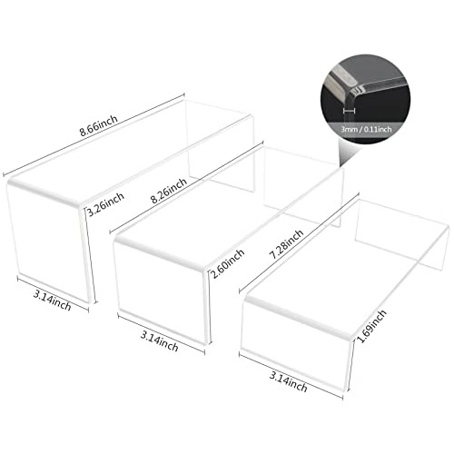Elevadores De Exhibición De Acrílico, 6 Pcs Estantes ...