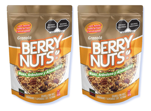 2 Pack Granola Arándano Y Almendra Berry Nuts 360g