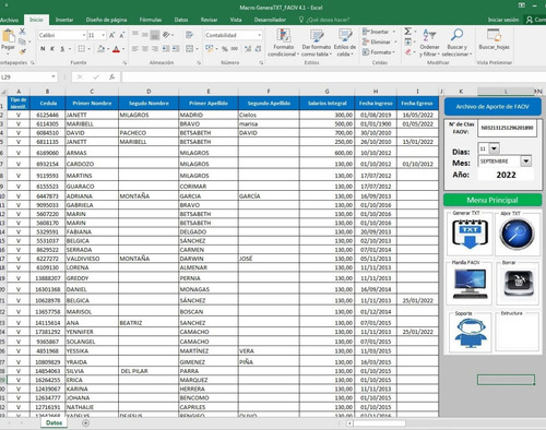 Imagen 2 de 7 de Generar Archivo Txt De Faov